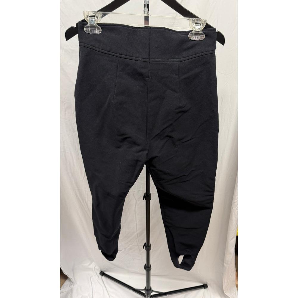 Obermeyer Vintage Women's 14R‎ Black Wool Blend Stirrup Ski Pants - Picture 7 of 9